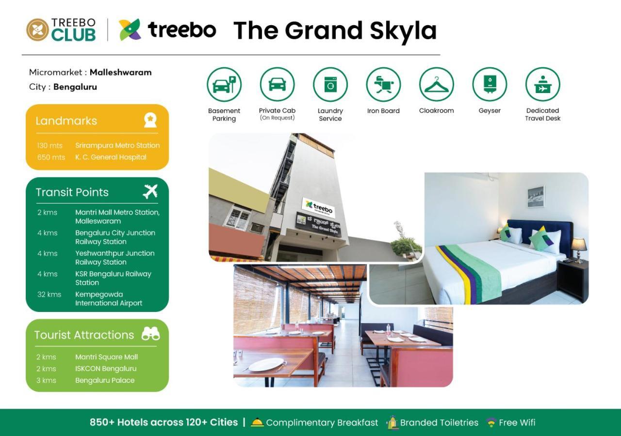 Treebo The Grand Skyla, Malleshwaram Bangalore Eksteriør billede